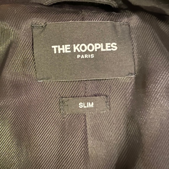 BLACK COTTON GABARDINE TRENCH COAT - Picture 7 of 8